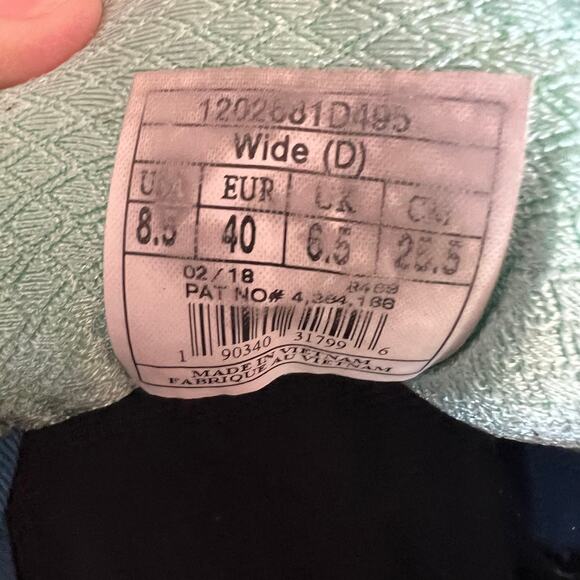 Brooks Adrenaline GTS 18 1202681D495 Blue Teal Running Shoes Size 8.5 - Picture 6 of 8